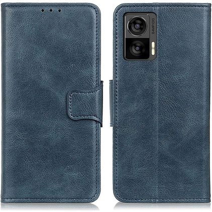 Mobigear Classy Motorola Edge 30 Neo Hoesje Bookcase Portemonnee - Blauw