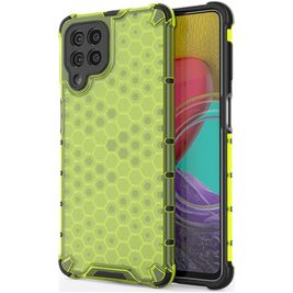 Mobigear Honeycomb Samsung Galaxy M53 Hoesje Hardcase Backcover Shockproof - Groen