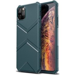 Mobigear Diamond iPhone 11 Pro Max Hoesje Flexibel TPU Backcover - Marineblauw