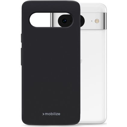 Mobilize Rubber Gelly Google Pixel 8 Hoesje Flexibel TPU Backcover - Matt Black