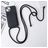Mobigear Lanyard Card iPhone 15 Plus Siliconen Hoesje met koord en Pasjeshouder - Zwart