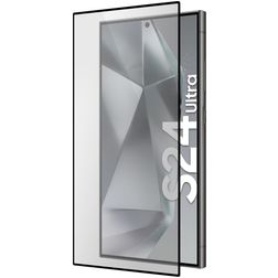 Mobiparts Regular Samsung Galaxy S24 Ultra Glazen Screenprotector - Case Friendly - Zwart