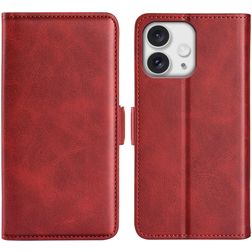 Mobigear Slim Magnet iPhone 16 Pro Hoesje Bookcase Portemonnee - Rood