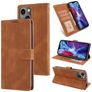 Mobigear Wallet iPhone 14 Plus Hoesje Bookcase Portemonnee - Bruin