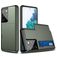 Mobigear Brushed Credit Card Slot Case Dark Green Samsung Galaxy S21 Ultra