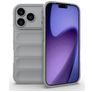 Mobigear Bumpy iPhone 18 Pro Hoesje Flexibel TPU Backcover - Grijs