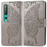 Mobigear Butterfly Xiaomi Mi 10 Pro Hoesje Bookcase Portemonnee - Grijs
