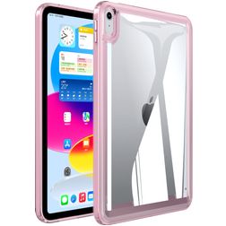 Mobigear Crystal iPad 10 (2022) Hardcase Backcover - Transparant / Roze
