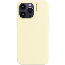 Nudient Base iPhone 14 Pro Max Siliconen Hoesje Backcover - Pale Yellow Nudient Base iPhone 14 Pro Max Siliconen Hoesje Backcover - Pale Yellow