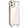 Mobigear Mix & Match Doorzichtig iPhone 12 Mini Flexibel TPU Hoesje met koord - Transparant