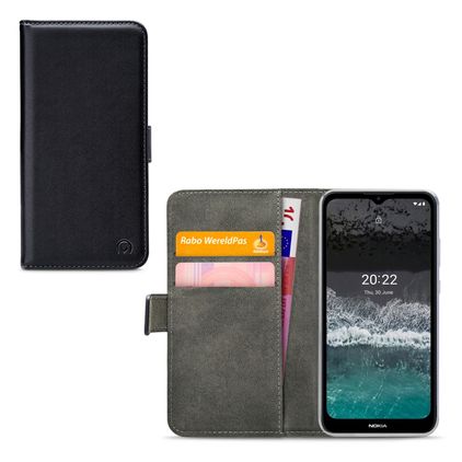 Mobilize Classic Gelly Wallet Nokia C21 Plus Hoesje Bookcase Portemonnee - Zwart