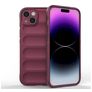 Mobigear Bumpy iPhone 15 Plus Hoesje Flexibel TPU Backcover - Bordeaux Rood