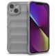 Mobigear Bumpy iPhone 14 Hoesje Flexibel TPU Backcover - Grijs