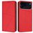 Mobigear Frosted Flip iPhone 17 Pro Hoesje Bookcase Portemonnee - Rood