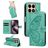 Mobigear Butterfly Xiaomi 15T Hoesje Bookcase Portemonnee - Groen