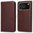 Mobigear Wallet iPhone 17 Pro Hoesje Bookcase Portemonnee - Bruin