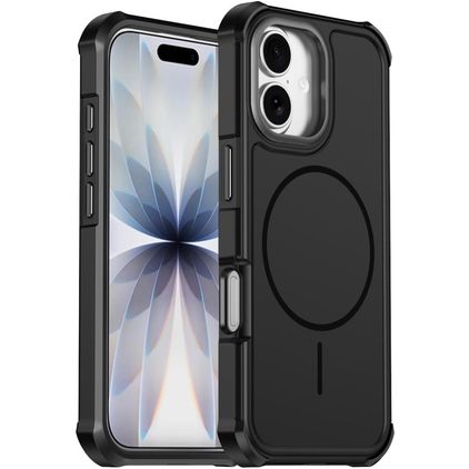 Mobigear Airbag Shockproof iPhone 17 MagSafe Hoesje Hardcase Backcover Shockproof - Zwart