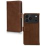 Mobilize Wallet iPhone 17 Pro Max Hoesje Echt Leer Bookcase Portemonnee - Bruin