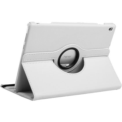 Mobigear DuoStand Huawei MediaPad T5 10.1 Hoes Draaibare Bookcase - Wit
