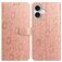 Mobigear Flowers iPhone 17 Hoesje Bookcase Portemonnee - Roségoud