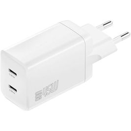 4Smarts GaN Dual USB-C Power Delivery 45W - Wit