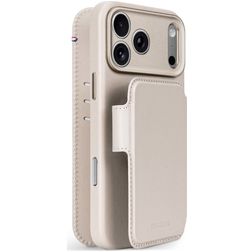 Decoded Detachable Wallet iPhone 18 Pro MagSafe Hoesje Echt Leer Uitneembare 2in1 Bookcase Portemonnee - Taupe
