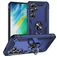 Mobigear Armor ring Samsung Galaxy S24 FE Hoesje Hardcase Backcover Shockproof met Ringhouder - Blauw