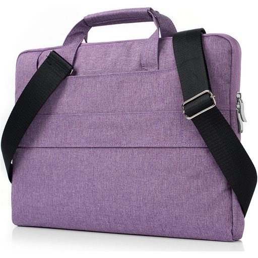 Mobigear Denim Zipper Laptop Schoudertas 11 - 12 inch Laptoptas - Paars