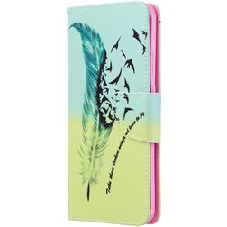 Mobigear Design Huawei P40 Pro Hoesje Bookcase Portemonnee - Veren