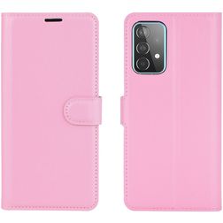 Mobigear Classic Samsung Galaxy A52 Hoesje Bookcase Portemonnee - Roze