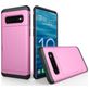 Mobigear Card Samsung Galaxy S10 Hoesje Hardcase Backcover Shockproof met Pasjeshouder - Roze