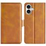 Mobigear Slim Magnet iPhone 17 Hoesje Bookcase Portemonnee - Cognac