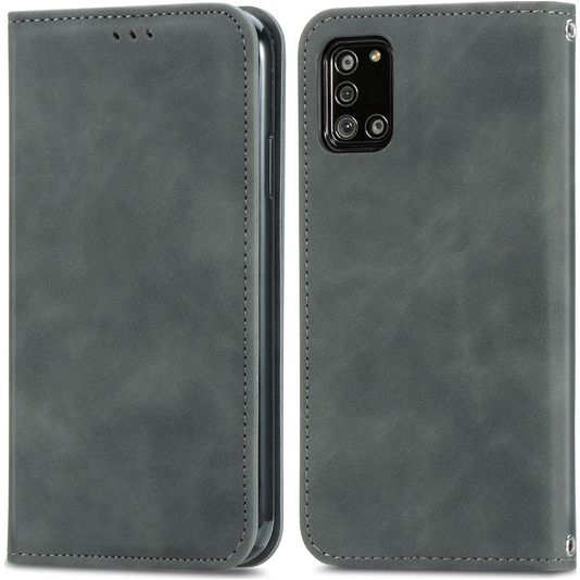 Mobigear Retro Skin Wallet Case Gray Samsung Galaxy A32 5G