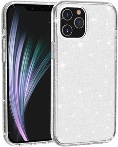 Mobigear Glitter iPhone 12 Pro Max Hoesje Hardcase Backcover - Wit