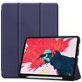 Mobigear Tri-Fold Gel iPad Pro 11 Inch (2020) Hoes TPU,Kunstleer Bookcase + Stylus Houder - Donkerblauw