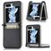 Mobigear Excellent Samsung Galaxy Z Flip 5 Hoesje Hardcase Backcover met Pasjeshouder - Zwart