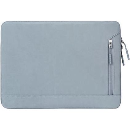 Mobigear Dual Zip Laptop Sleeve 13 inch Laptop hoes - staalblauw