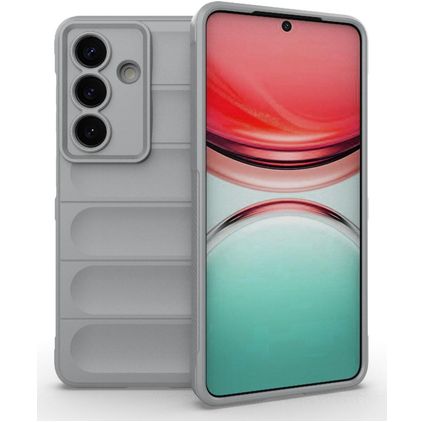 Mobigear Bumpy Samsung Galaxy S26 Hoesje Flexibel TPU Backcover - Grijs
