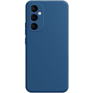 Mobigear Colors Samsung Galaxy A35 Siliconen Hoesje Backcover - Blauw