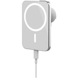 Mobigear Square MagSafe Telefoonhouder Auto Ventilatierooster Magnetisch Universeel - Wit