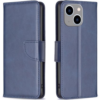 Mobigear Excellent iPhone 15 Plus Hoesje Bookcase Portemonnee - Blauw