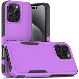 Mobigear Heavy Armor iPhone 16 Pro Max Hoesje Hardcase Backcover Shockproof - Paars