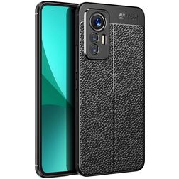 Mobigear Luxury Xiaomi 12 Lite Hoesje Flexibel TPU Backcover - Zwart