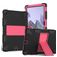 Mobigear ShieldStand Samsung Galaxy Tab A8 10.5 (2021) Hoes Hard Kunststof,Siliconen Backcover + Standaard - Zwart / Rood