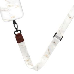 MIO Lanyard Universeel Verstelbaar Telefoonkoord - White Marble