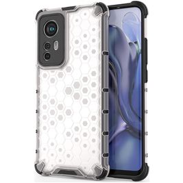 Mobigear Honeycomb Xiaomi 12X Hoesje Hardcase Backcover Shockproof - Wit