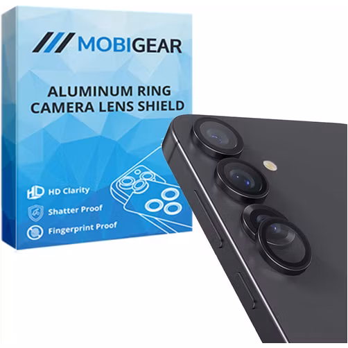 Mobigear Single Samsung Galaxy S25 Plus Glazen Camera Lens Protector - Case Friendly - Blauw