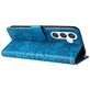 Mobigear Sunflower Samsung Galaxy S24 Hoesje Bookcase Portemonnee - Blauw
