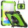 Mobigear SureGrip Xtreme iPad 10 (2022) Hoes Hard Kunststof,Siliconen Backcover + Schouderband + Standaard - Zwart / Groen