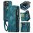 CaseMe 008 iPhone 12 Pro Max Hoesje Uitneembare 2in1 Bookcase Portemonnee - Blauw